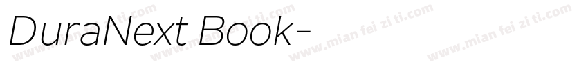 DuraNext Book字体转换